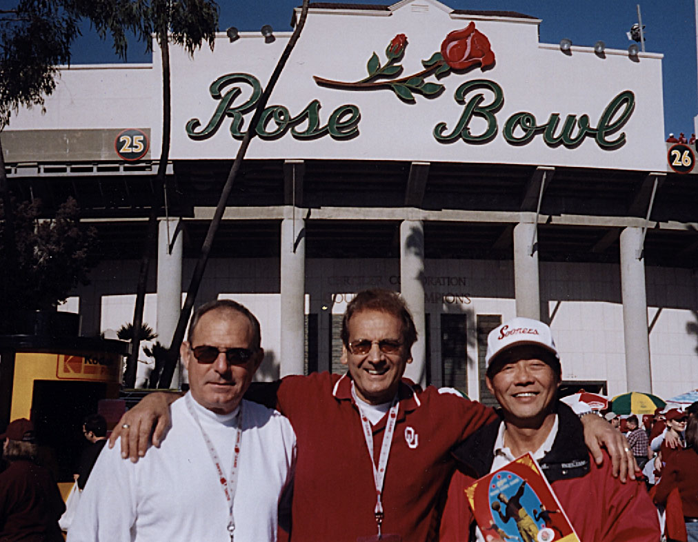 Al, John and Rufus at the Rose Bowl