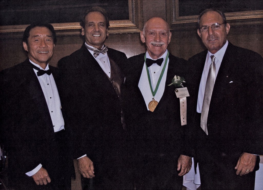 Rufus, John, Jerry and Al at Jerry's Induction Ceremony into Oklahoma's Higher Education Hall of Fame