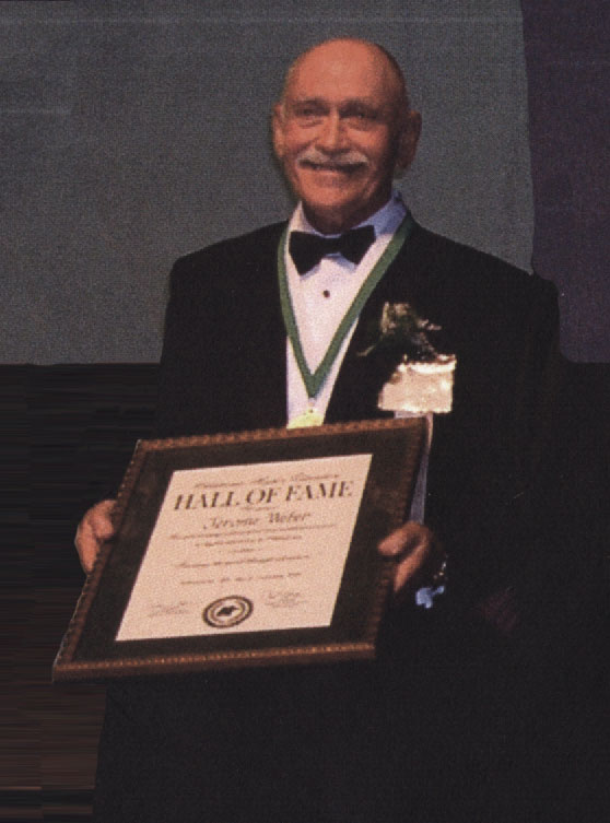 Dr. Weber at the Higher Education Hall of Fame Induction